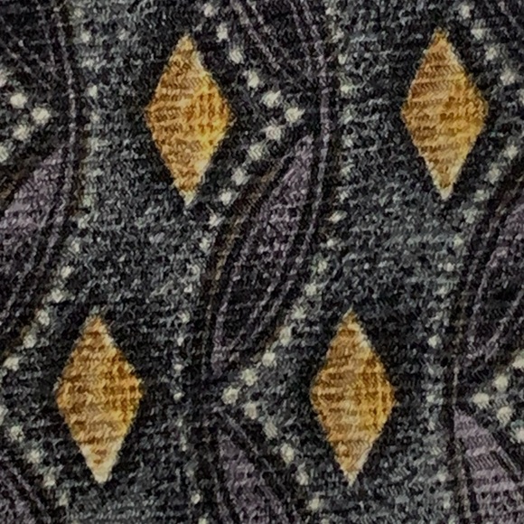 Vintage Christian Dior Monsieur Silk Tie in Charcoal Grey / Gold - Picture 5 of 7